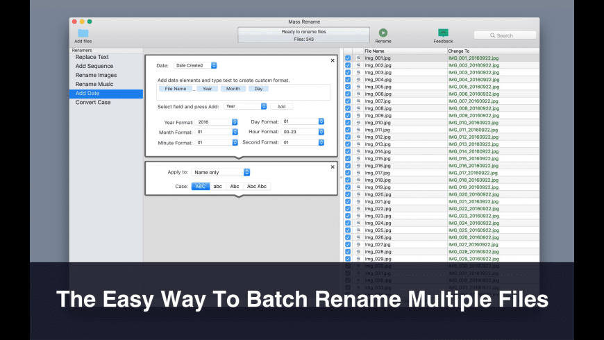 Rename Utility For Mac